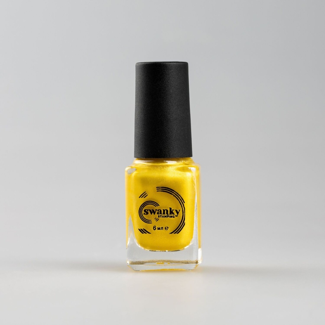 Swanky Stamping Лак для стемпинга М005 Желтое золото 6 мл