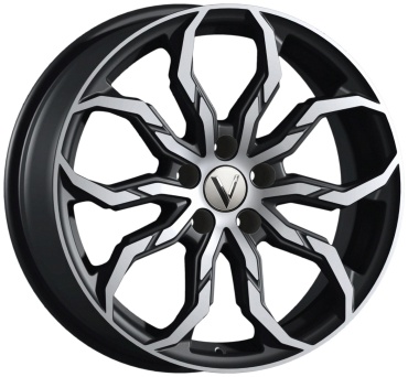Вектор 234 7.5x18/5x100 D67.1 ET35 4 диска черный, серебристый