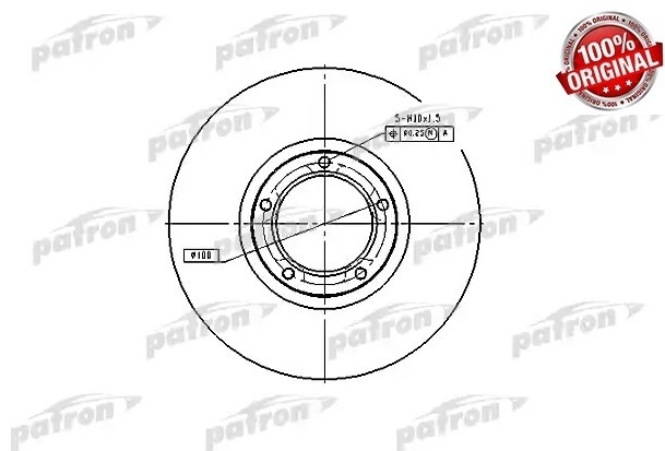 Диски PATRON передние PBD1653
