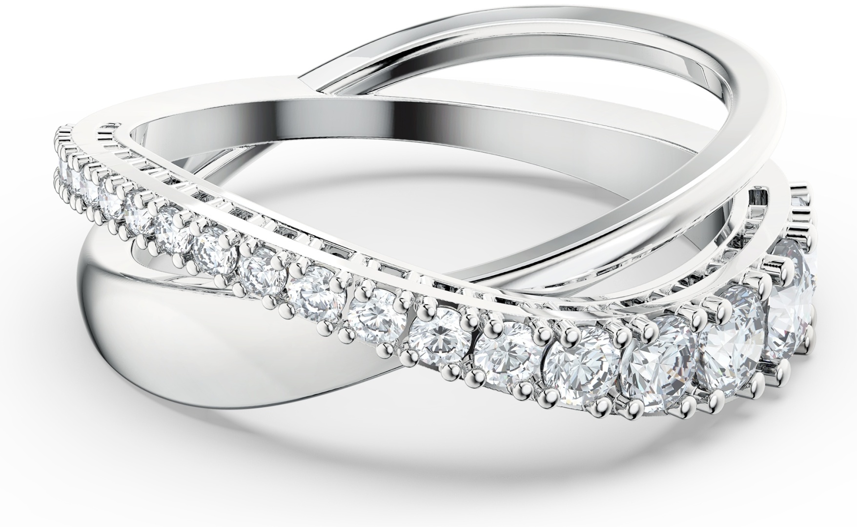 Кольцо Swarovski Global Collection размер 17.5 ювелирный сплав, кристаллы Swarovski