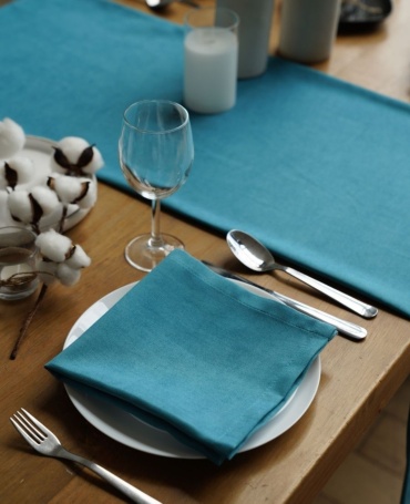Дорожка с салфетками AZHAR INTERIOR 35x35 см, дак, 7 шт