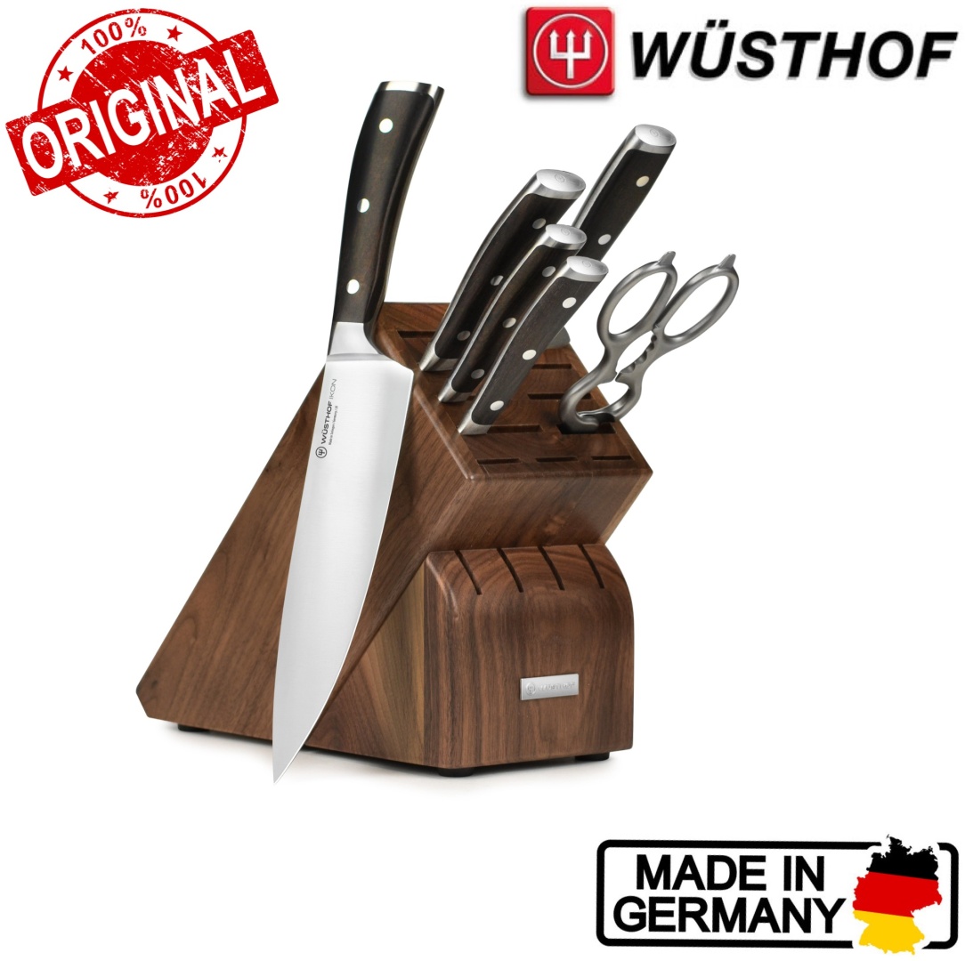 Универсальный WUSTHOF Ikon Blackwood, лезвие: углеродистая сталь 4 шт