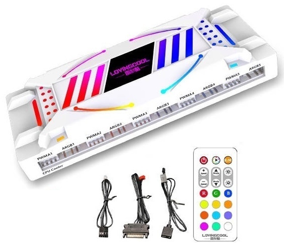Разветвитель PWM (4-pin) и ARGB (5v 3-pin) SATA