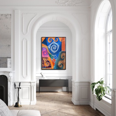 Mode Bild репродукция бақыт гүлі 65x90 см
