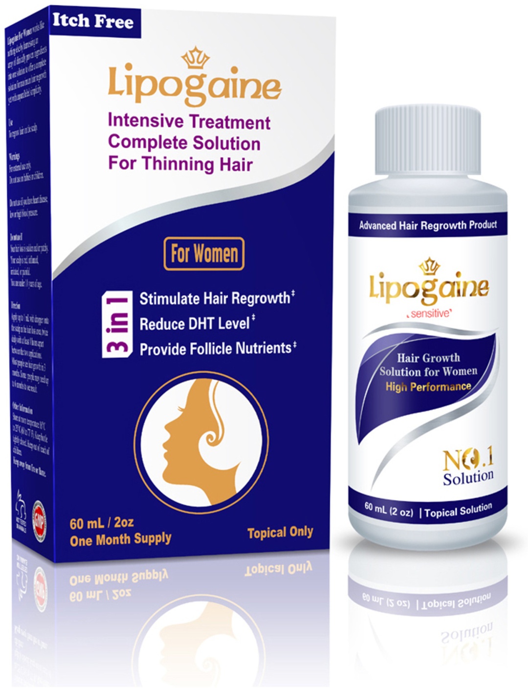 Lipogaine Sensetive For Women миноксидил 3% сыворотка 60 мл