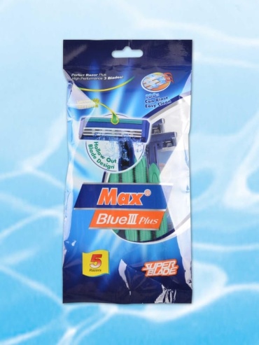 MAX Blue III Plus бритвенный станок 5 шт