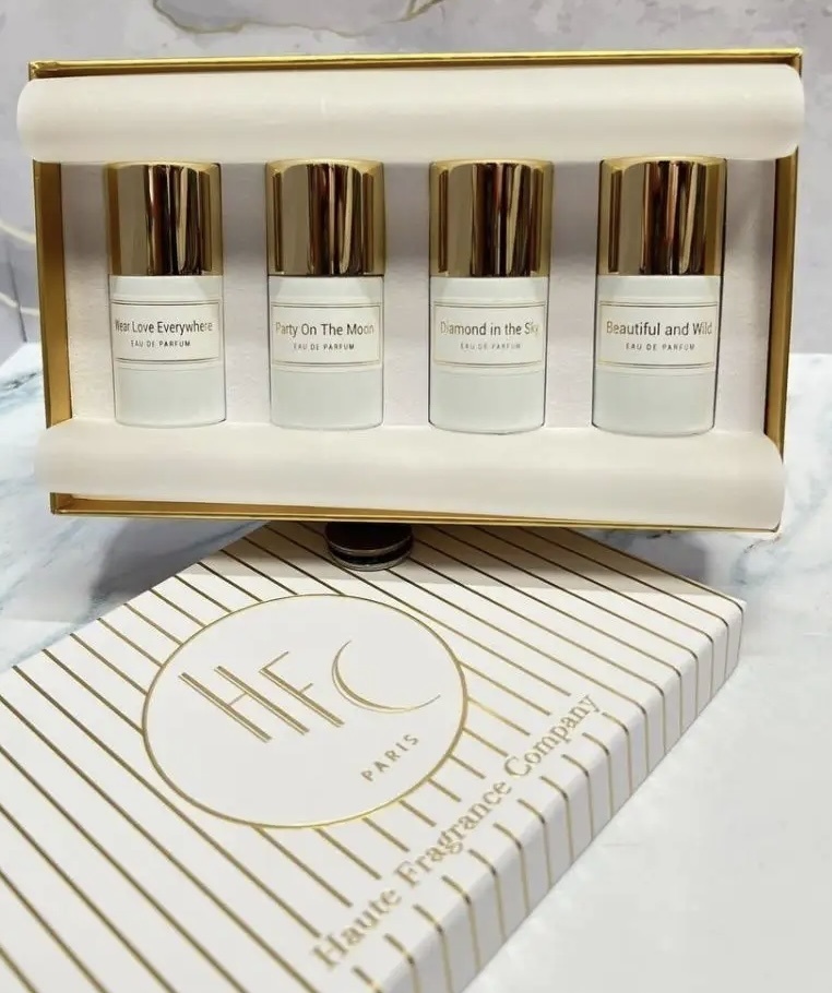 Haute Fragrance Company Diamond in the sky, Party on the moon, Wear love everywhere, Beautiful and wild парфюмерный набор 60 мл, для женщин