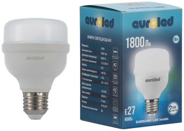 EUROLED 18W E27, светодиодная, холодный белый