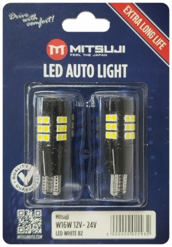 Mitsuji 2000000022932 светодиодная W16W, 2 шт