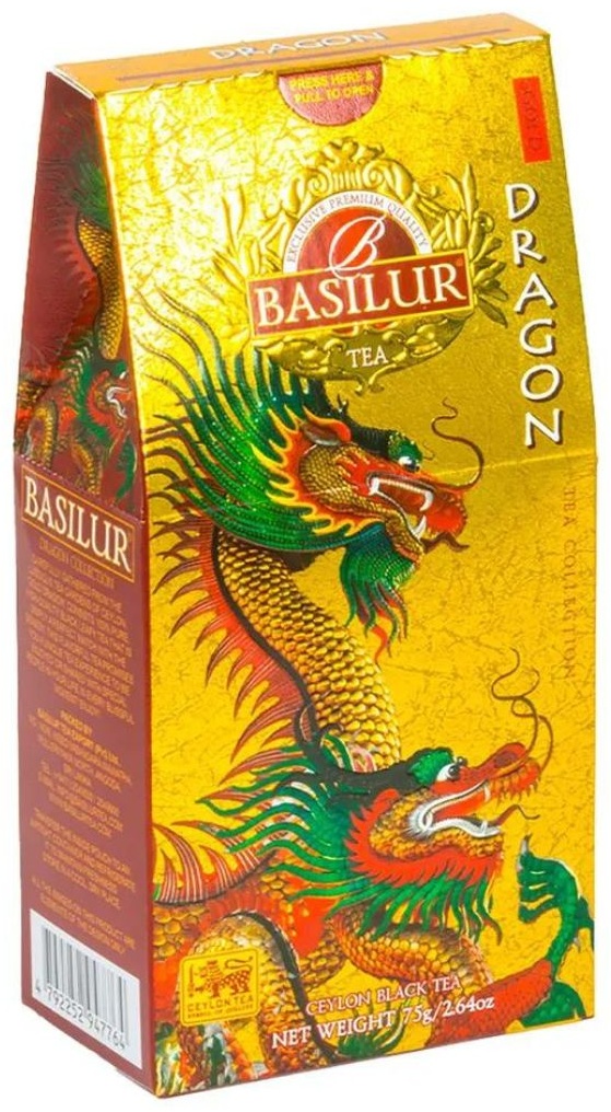 Купить Чай Basilur Gold Dragon черный листовой 75 г в Алматы – Магазин ...