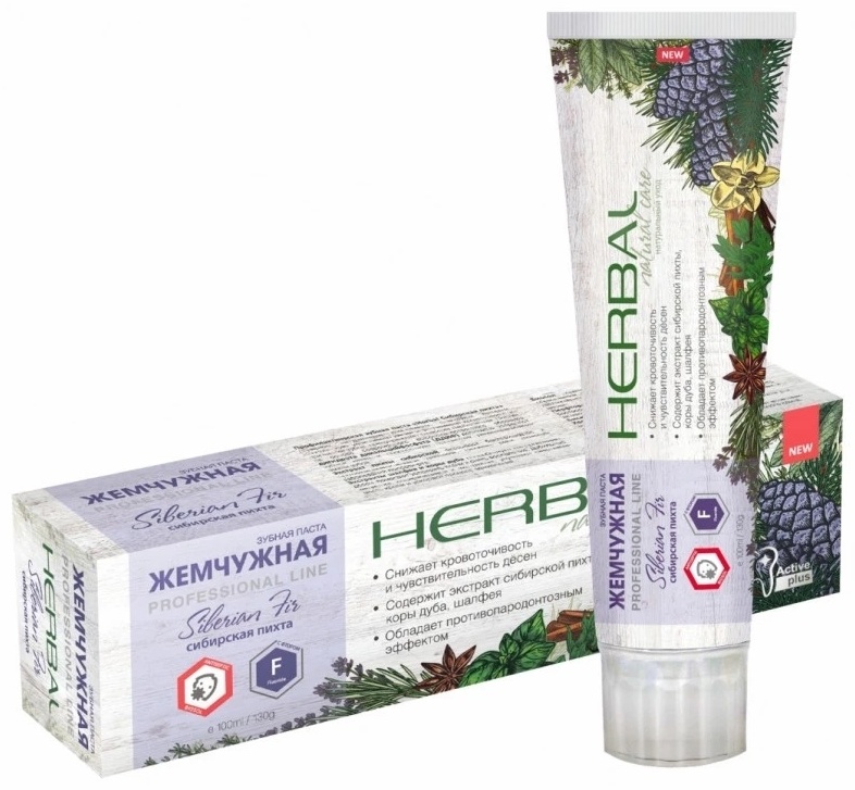 Купить Жемчужная зубная паста Herbal Сибирская пихта 100 мл в Алматы ...