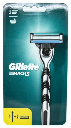Купить Gillette Mach 3 бритвенный станок 1 шт + сменная кассета 1 шт в ...