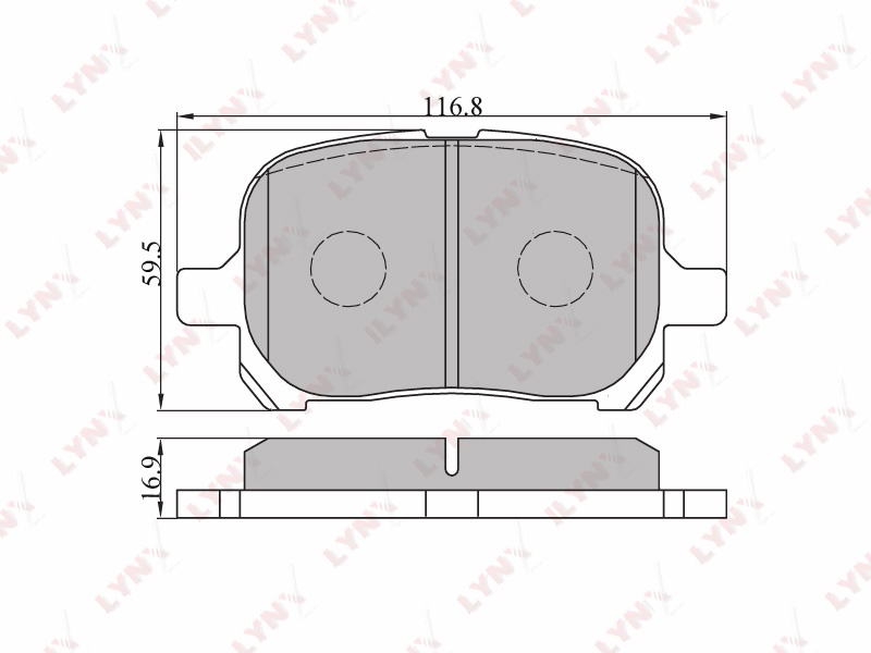 Колодки LYNXauto передние BD7529 4 шт