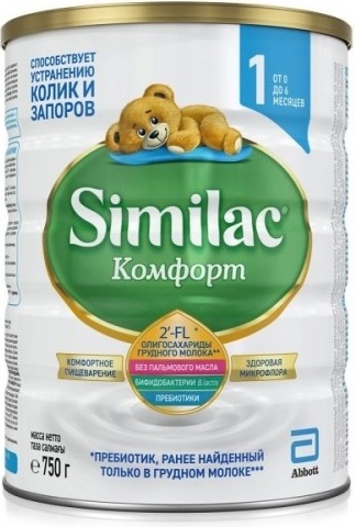 Купить SImilac Комфорт 1 с рождения 750 г в кредит в Алматы – Kaspi Магазин