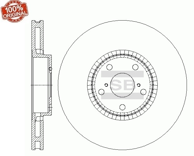 Диски Sangsin Brake передние SD4068