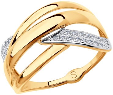 LUXOR JEWELRY LUXOR 017704_19_2,71 размер 19 вес 2.71 г золото, фианит