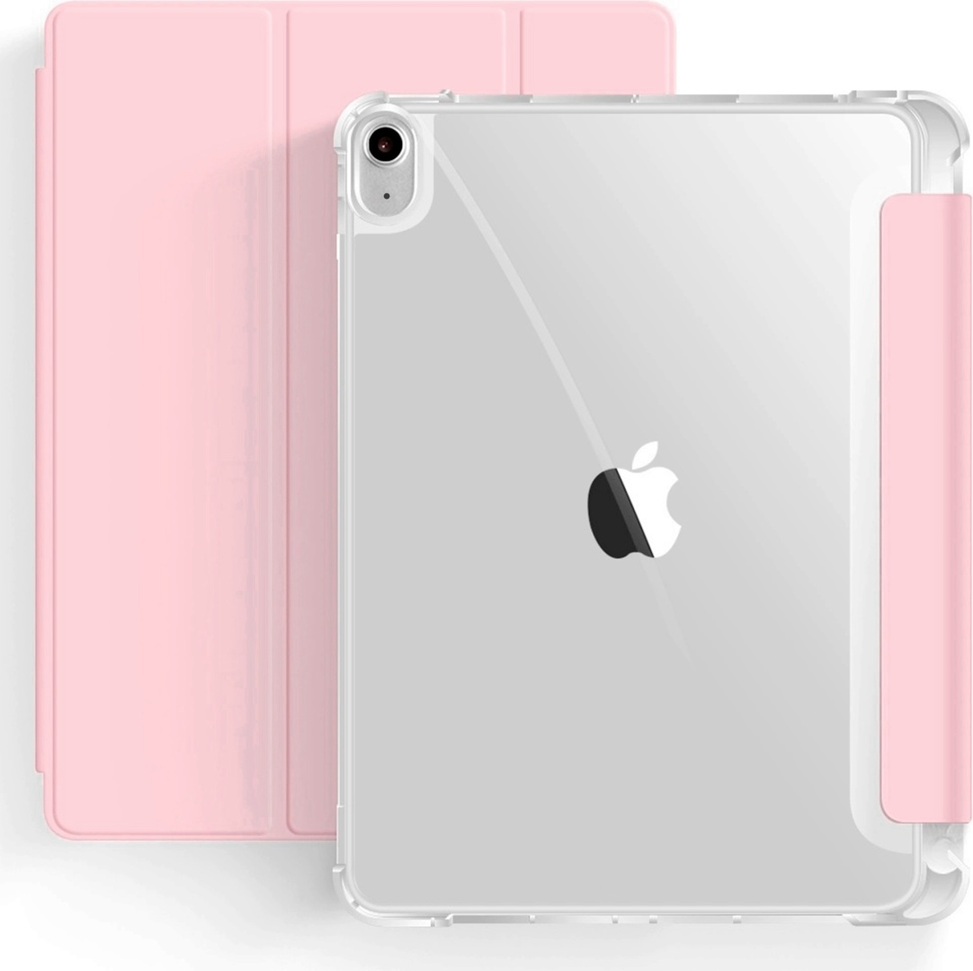 Чехол для Apple iPad (2022) 10.9 дюйм прозрачный, розовый