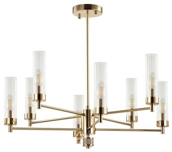 Люстра потолочная ALEM LIGHT E14, кол-во ламп: 8 шт