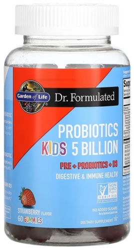 Garden of Life пробиотик Probiotics Kids. Strawberry, 5 Billion 60 таблеток
