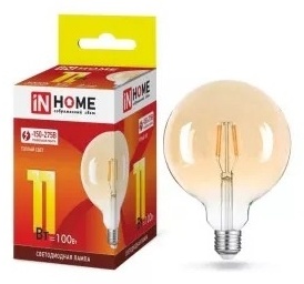 IN HOME 11W E27, светодиодная, теплый белый