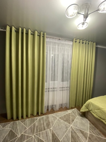 Комплект MarkizaTaraz 300x270 см 3 шт, полиэстер, сетка, зеленый, белый