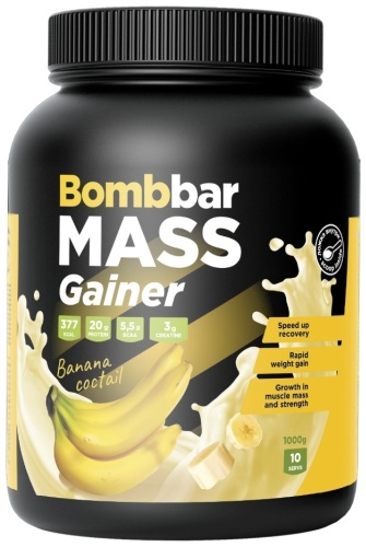 BombBar Mass Gainer банан 1000 г