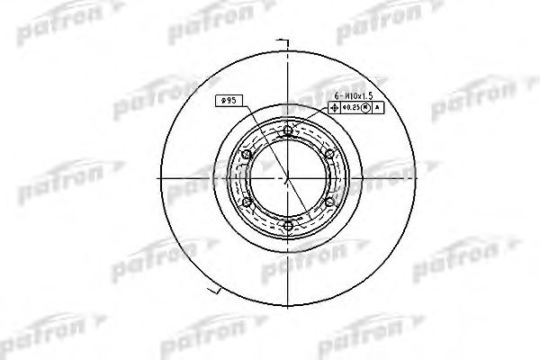 Диски PATRON передние PBD5381