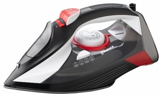 Утюг Sakura SA-3067CBR черный, белый