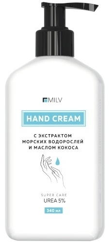 MILV с экстрактом морских водорослей и маслом кокоса крем для рук 340 мл