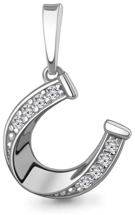 Подвеска AQUAMARINE 24741А_s вес 1.06 г серебро, фианит
