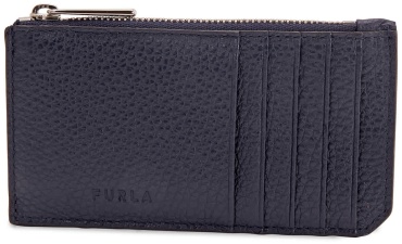 Визитница FURLA натуральная кожа синий