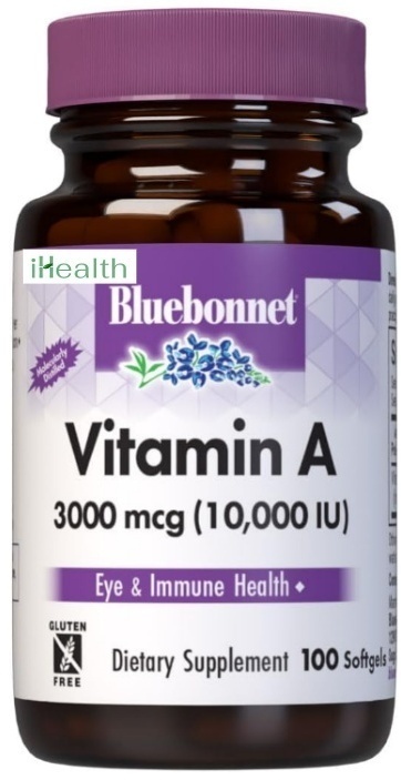 Купить Bluebonnet Nutrition витамин Vitamin A, 3,000 mcg 100 капсул в ...