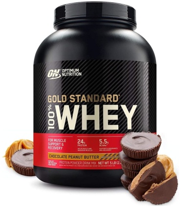 Optimum Nutrition 100% Whey Gold Standard шоколад, арахис 2270 г