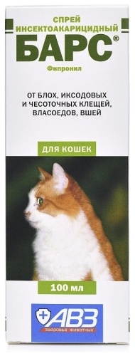 АВЗ Барс спрей инсектоакарицидный для кошек спрей