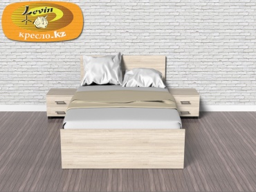 Кровать Кресло.kz Eco K 2M2 Classic полутораспальная, 120x200 см (с матрасом, без подъёмного механизма) светло-коричневый