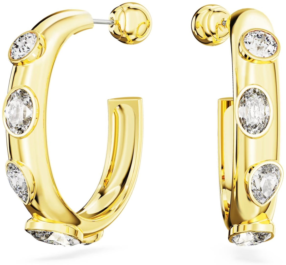 Серьги Swarovski ювелирный сплав, кристаллы Swarovski