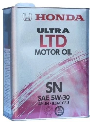 Полусинтетическое Honda Ultra LTD 5W-30 4 л