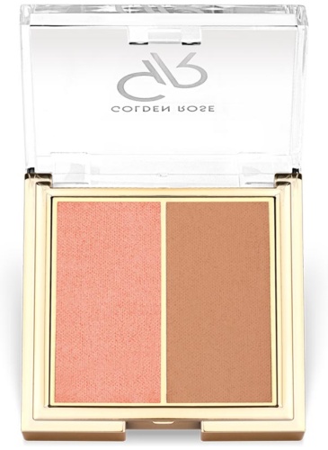 GOLDEN ROSE iconic blush Duo 01 rose & nude румяна 01 rose & nude