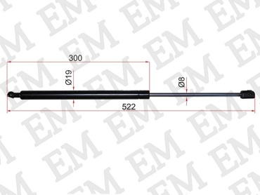 EM E-ST-90450-5V085-M для Nissan Presage 1997-2001 черный