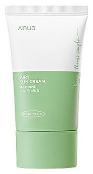 Купить Anua крем Airy sun cream для лица, для зоны декольте 50 мл