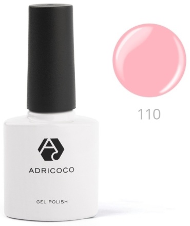ADRICOCO гель-лак Gel №110 райский розовый глянцевое 8 мл