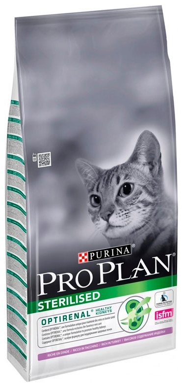 Купить Корм PRO PLAN Sterilised для стерилизованных индейка 10 кг в ...