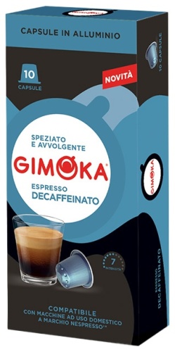 Капсулы кофе Gimoka Decaffeinato 10 шт