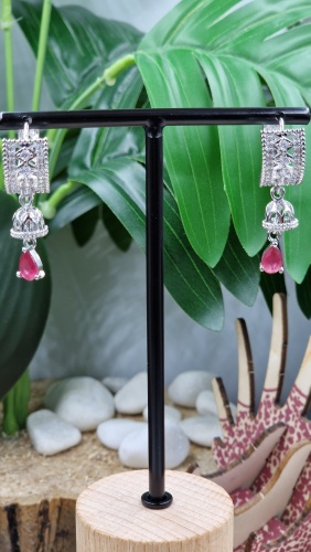 Серьги Moda Millones медь, фианит, цирконий