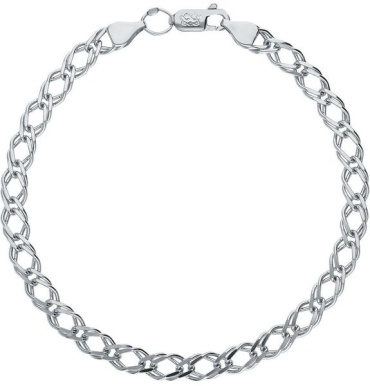 Kari jewelry 52806210 длина 17 см, вес 4.08 г серебро, плетение ромб