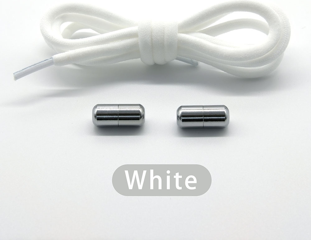 Make Prem Elastic No Tie Shoelaces белый 100 см
