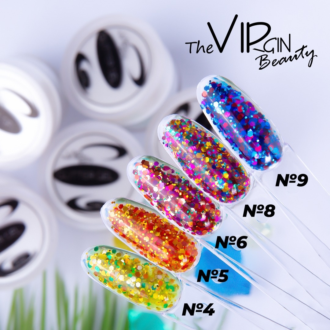 The Virgin Beauty гель для дизайна Glitter gel Glitter gel 5 мл