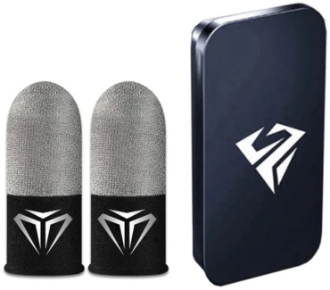Напальчники SHEZI S04 Finger Cots Cover черный, серебристый