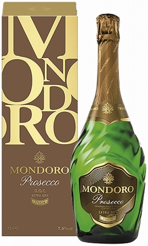 Prosecco Mondoro белое экстра-сухое 7.5% 0.75 л