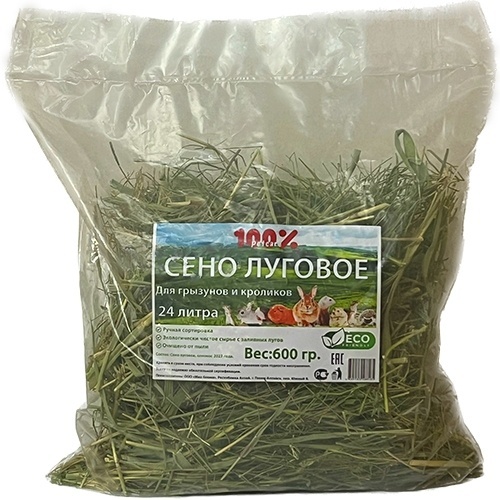 Купить Корм Сено луговое для кроликов и грызунов 0.6 кг в кредит в ...